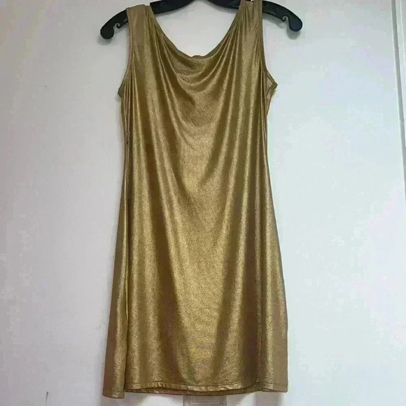 MOSCHINO MARE Gold Dress - Picture 7 of 11